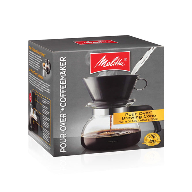 Melitta Pour-over Glass Carafe 6 Cup Coffee Brewer.